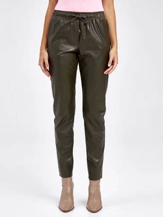 Женские кожаные брюки из экокожи 4616637-1