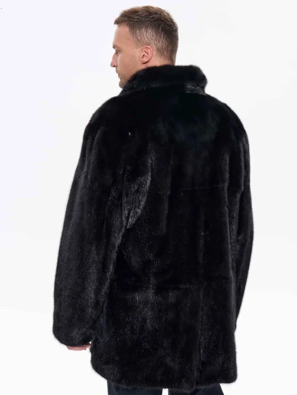 Норковая мужская шуба UNIFUR 7904Р, черная, размер 54, артикул 34520-5