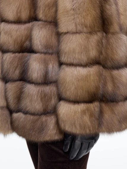 Женская шуба из меха соболя Л611-354, натуральная, размер 50, артикул 64930-3