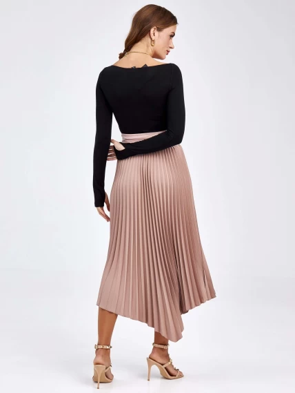 Женские кожаная юбка из экокожи 4878433, розовая, размер 50, артикул 85840-7