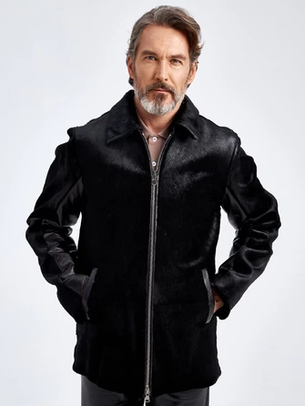 Мужская меховая куртка из меха канадской нерпы Davis-1