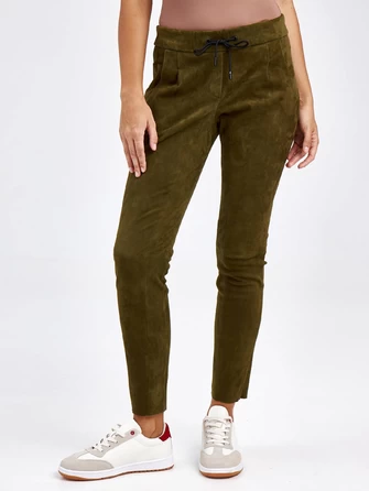 Кожаные женские брюки из натуральной замши 07_1-1