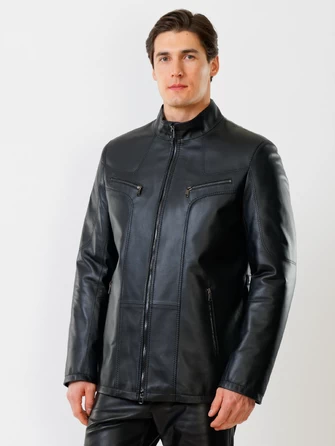 Кожаная куртка утепленная мужская 537ш-1