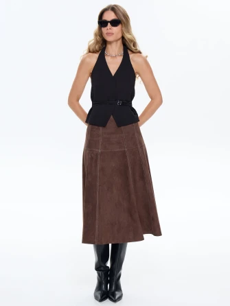 Замшевая юбка 17з-0