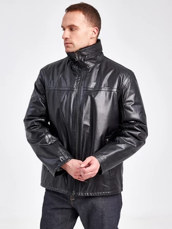 Кожаная зимняя куртка мужская 5216-0