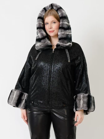 Замшевая утепленная куртка женская 397ш-1