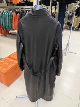 Женский кожаный плащ 3099-1